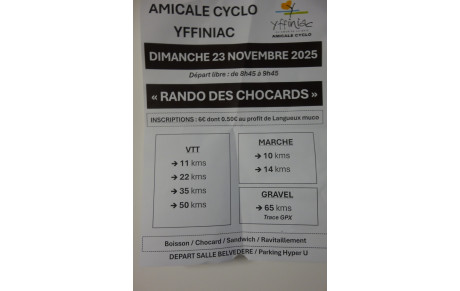 RANDO DES CHOCARDS 2025